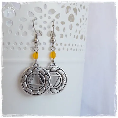 Solar Plexus Chakra Earrings