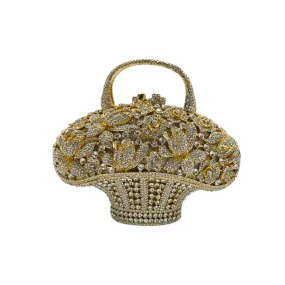 Stylish Flower Basket Clutch