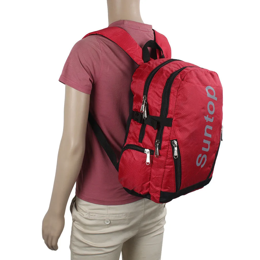 Suntop A34 22 L Backpack(Black and Red)