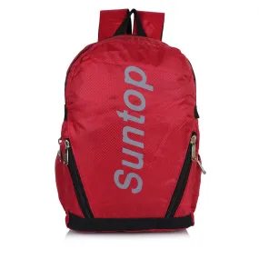 Suntop A34 22 L Backpack(Black and Red)