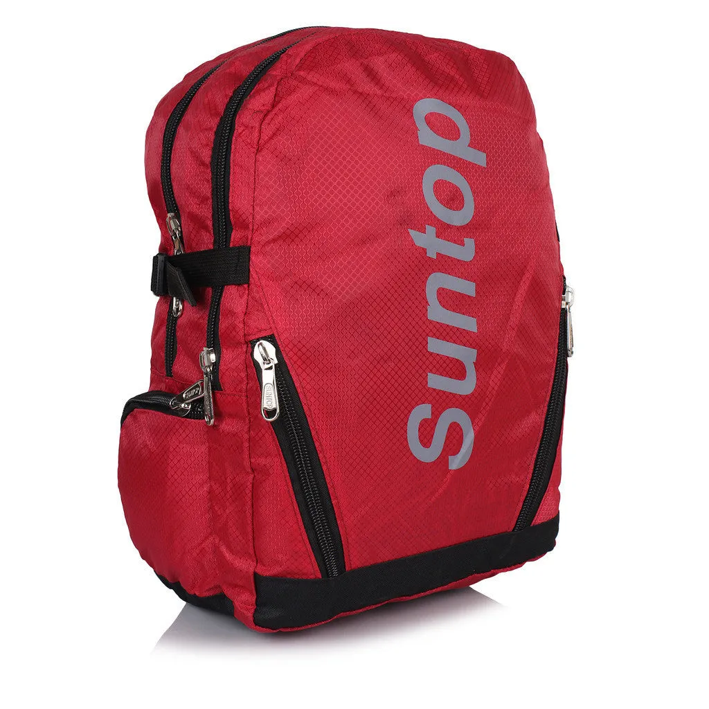 Suntop A34 22 L Backpack(Black and Red)