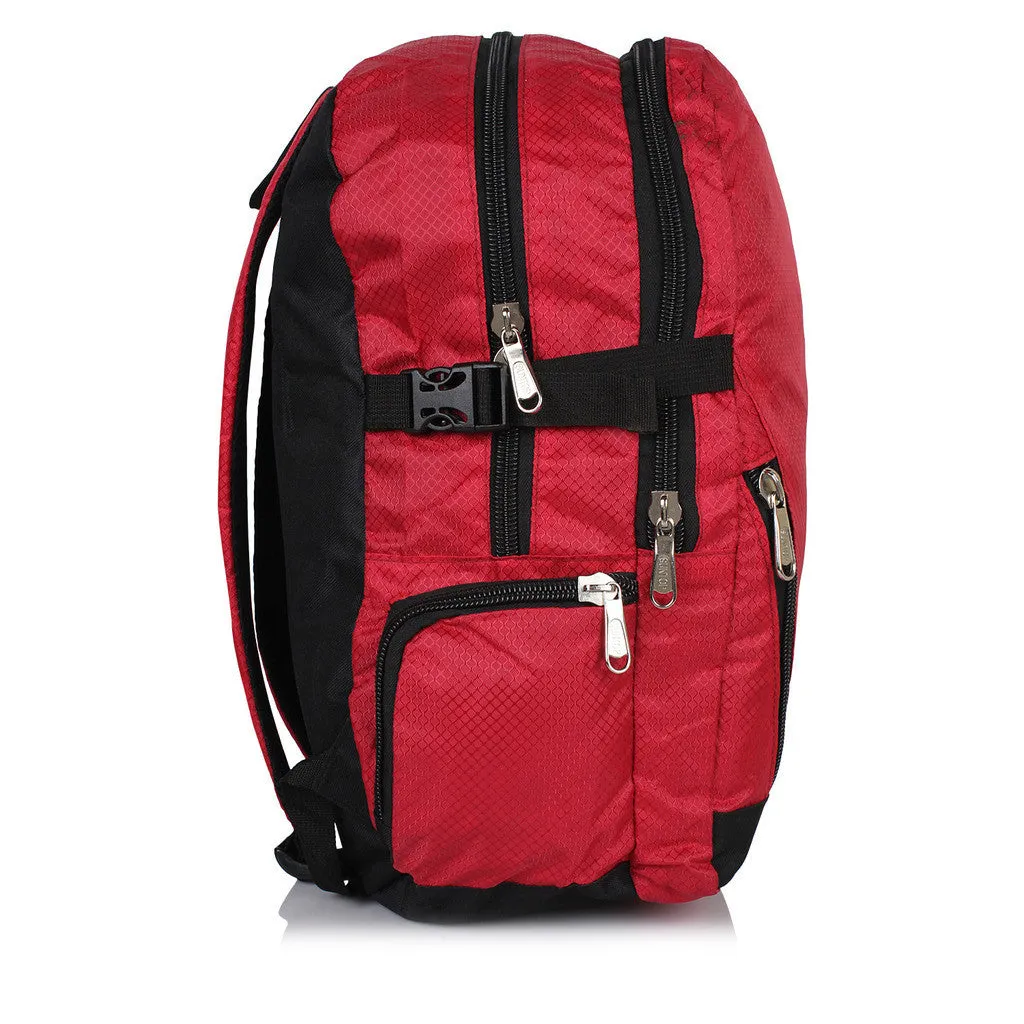 Suntop A34 22 L Backpack(Black and Red)