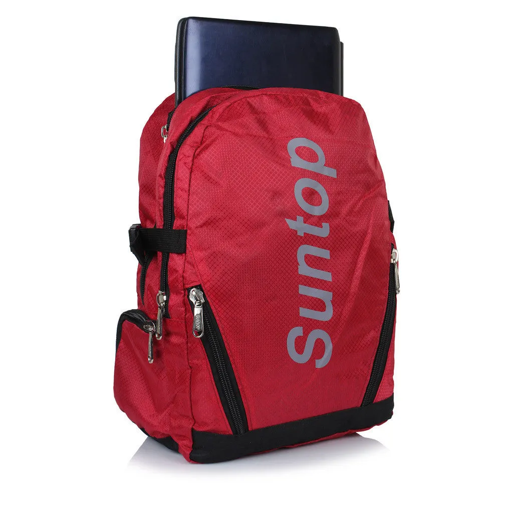 Suntop A34 22 L Backpack(Black and Red)