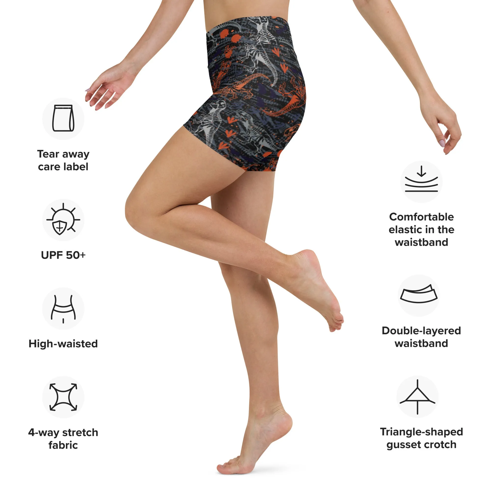 T-Wrecked Yoga Shorts