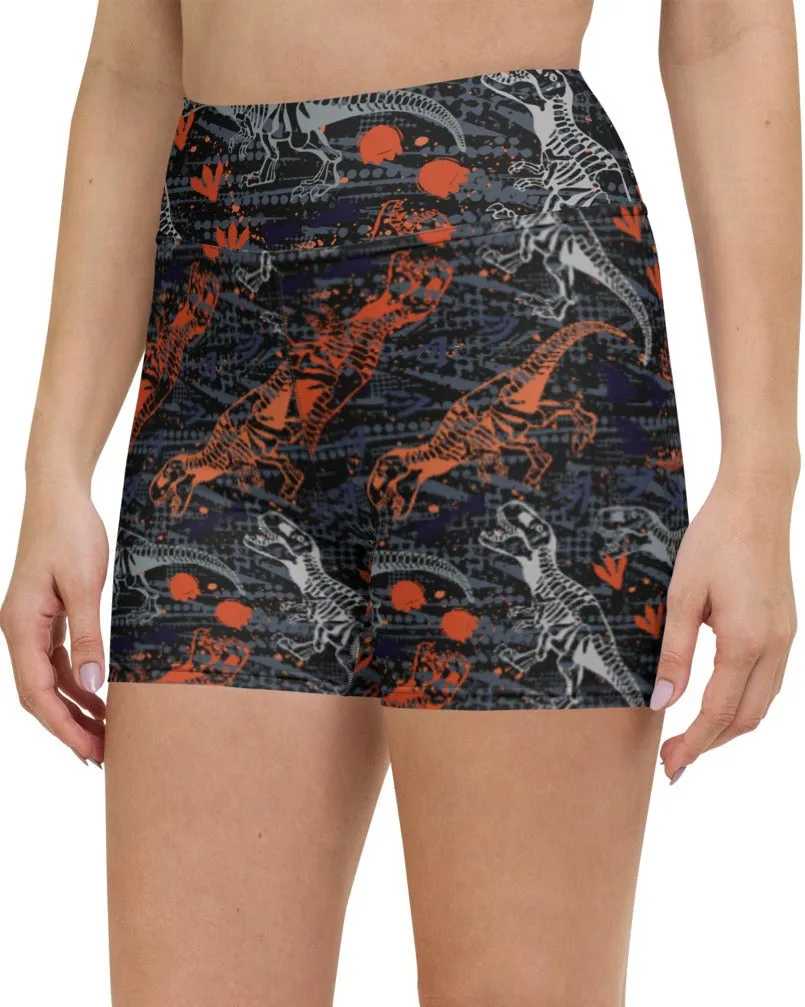 T-Wrecked Yoga Shorts