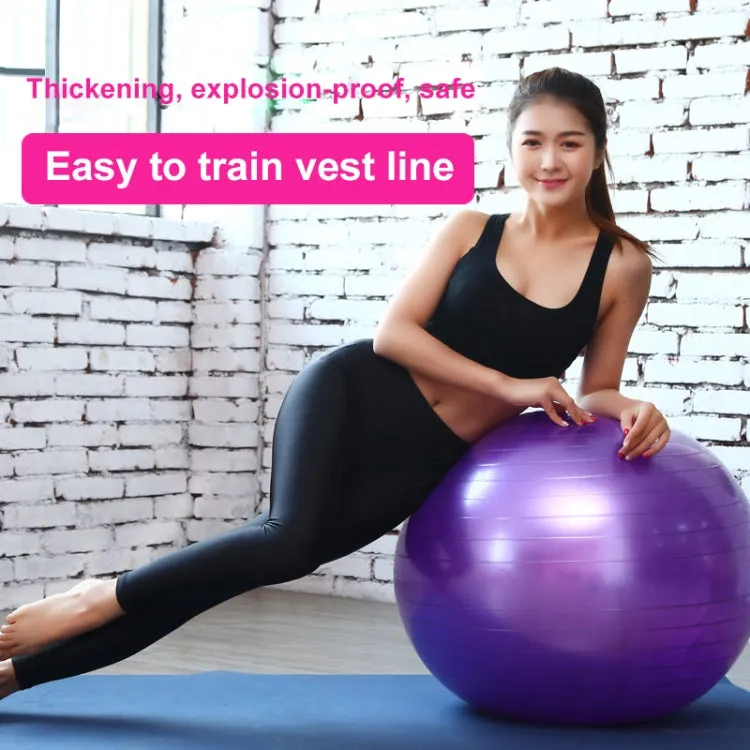 Thickening Explosion-proof Big Yoga Ball Sport Fitness Ball Environmental Pregnant Yoga Ball, Diameter: 65cm(Pink)