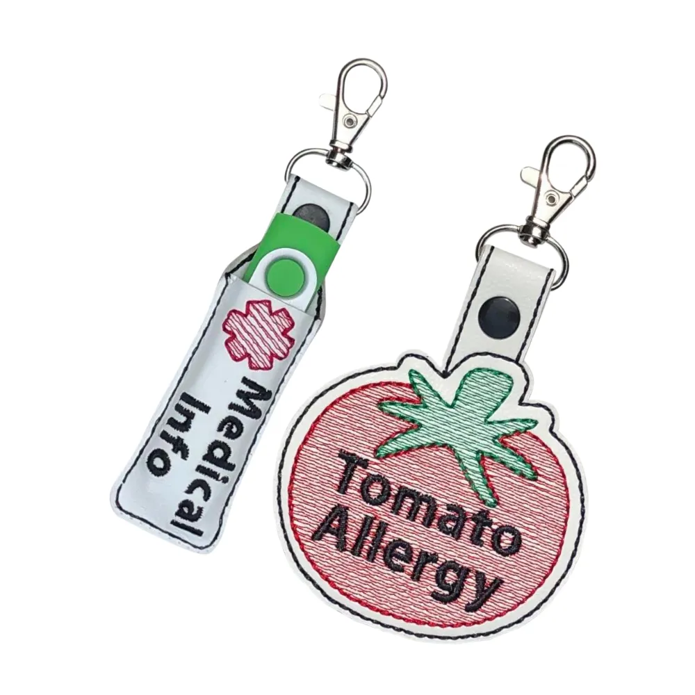 Tomato Allergy Bag Tag