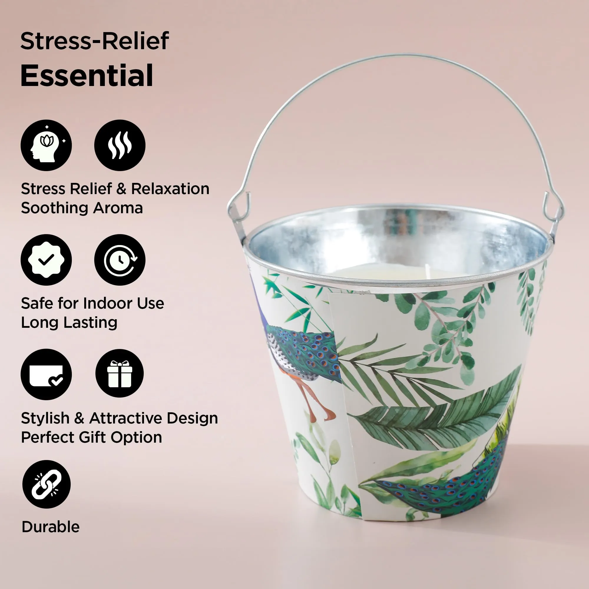 UMAI Scented Candles (70Hrs Burn Time) Lemon Grass Scented Candles for Gift | Scented Candles for Home Decor | Scented Candles for Bedroom Bathroom | Home Decor Items | Aroma Candle