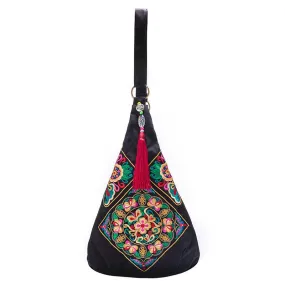 Vintage Messenger Embroidery Bag