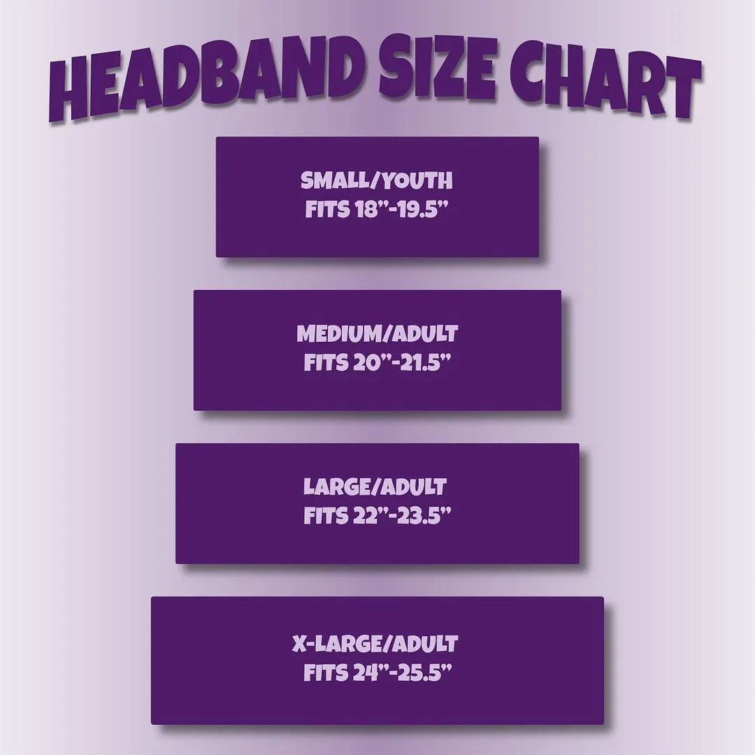 Women's Headbands Cotton Jersey 5" Wide Yoga Fitness Fashion Made in the USA Purple Light