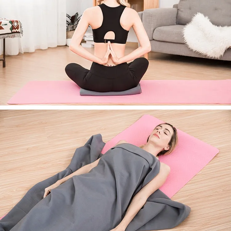 Yoga Blanket Meditation Auxiliary Blanket Yoga Supplies(Black)