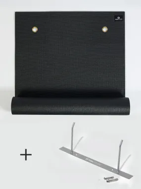 Yoga Studio 10x (EYELETTED) Sticky 6mm Yoga Mats   Wall Bracket Bundle